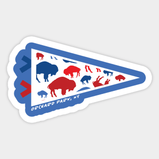 Buffalo Pennant Sticker